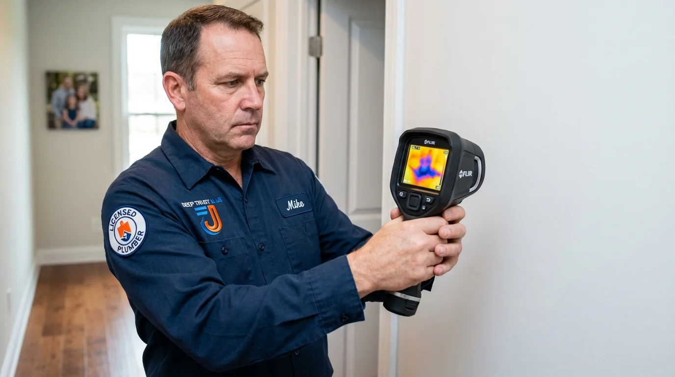 Thermal imaging leak detection by Johns Plumbing LLC in Steeleville